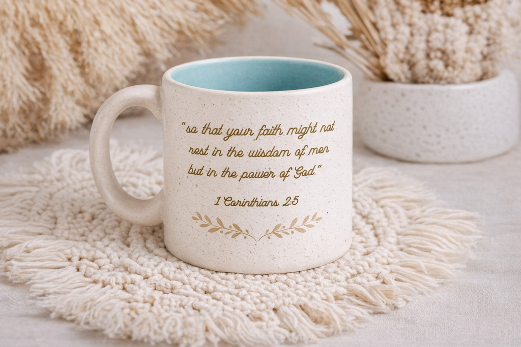 God Is My Vaccine – Faith Mug (1 Corinthians 2:5 Edition)