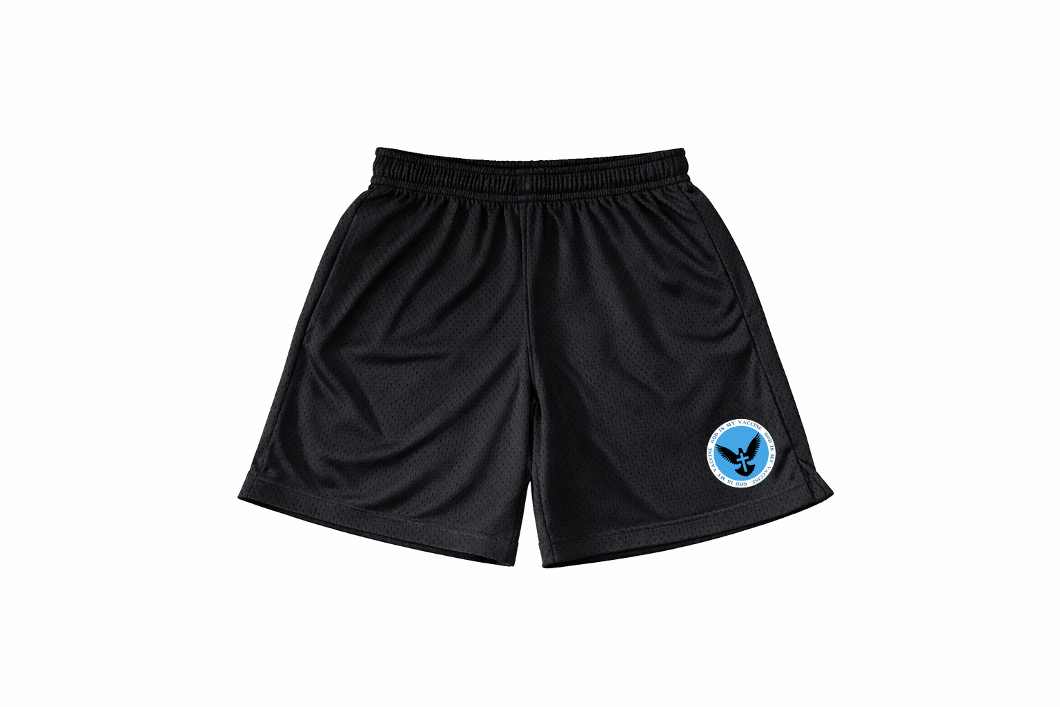 God Is My Vaccine Active Uni-Sex Mesh Shorts