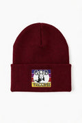 God Is My Vaccine Knit Beanie – Burgundy